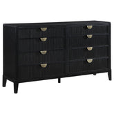 Briana 8-drawer Dresser with Mirror Black